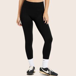 SET Active Black Onyx Sculpt Flex Power Compression Seamless High Waist Leggings
